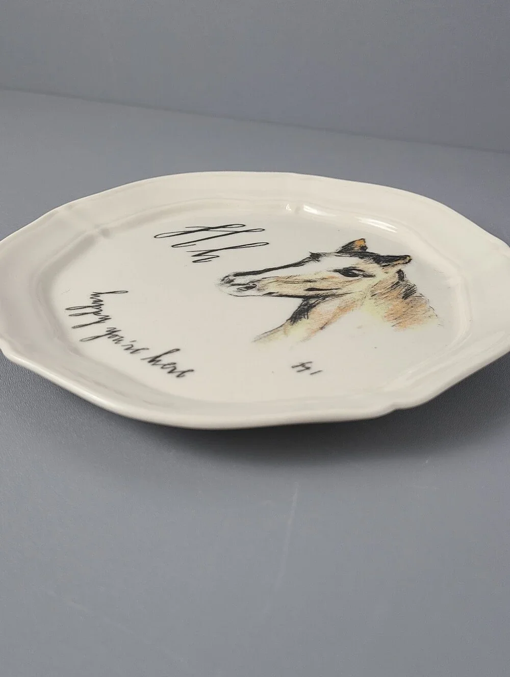 Anthropologie Diva Pyari Linea Carta Horse Canape Plate
